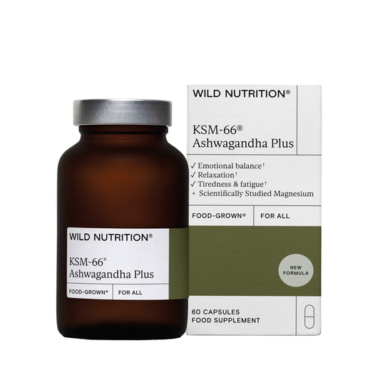 Wild Nutrition Food-Grown® KSM-66 Ashwagandha Plus