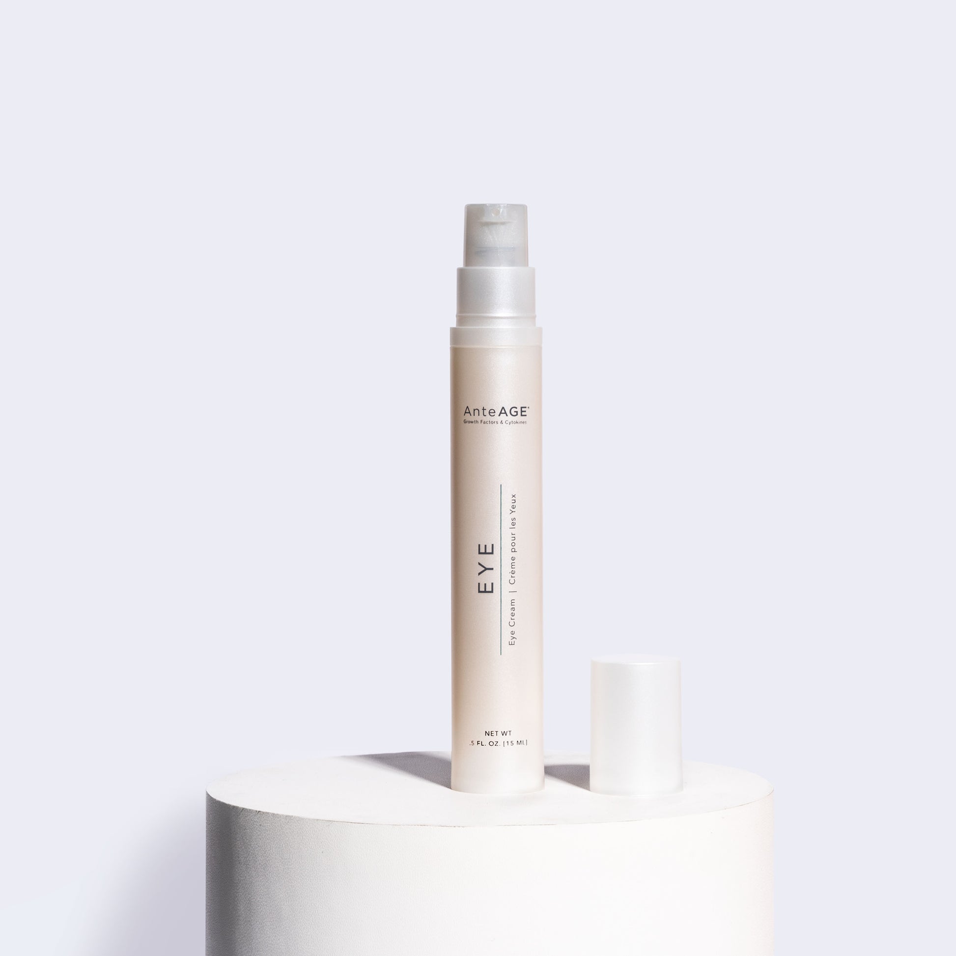 Skincare product with 'Ante Age' text on a light gray background