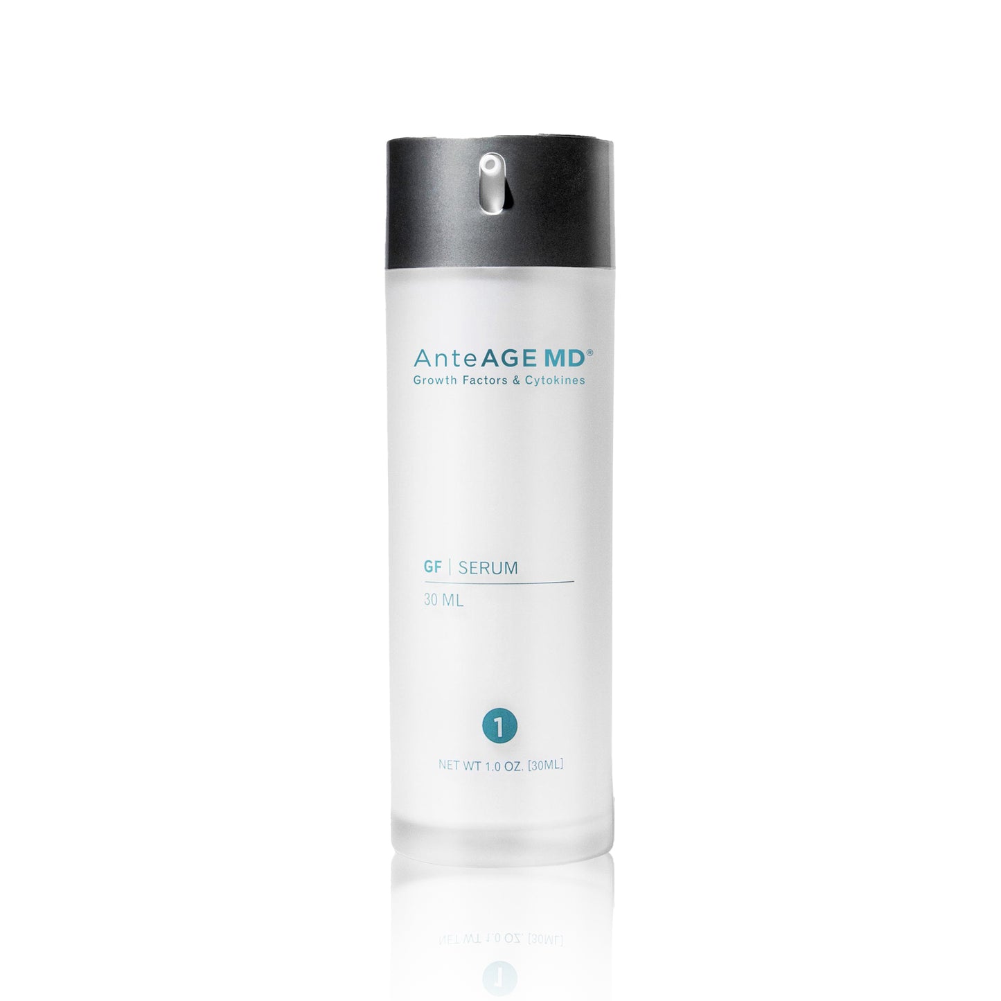 AnteAGE MD GF Serum bottle on a white background
