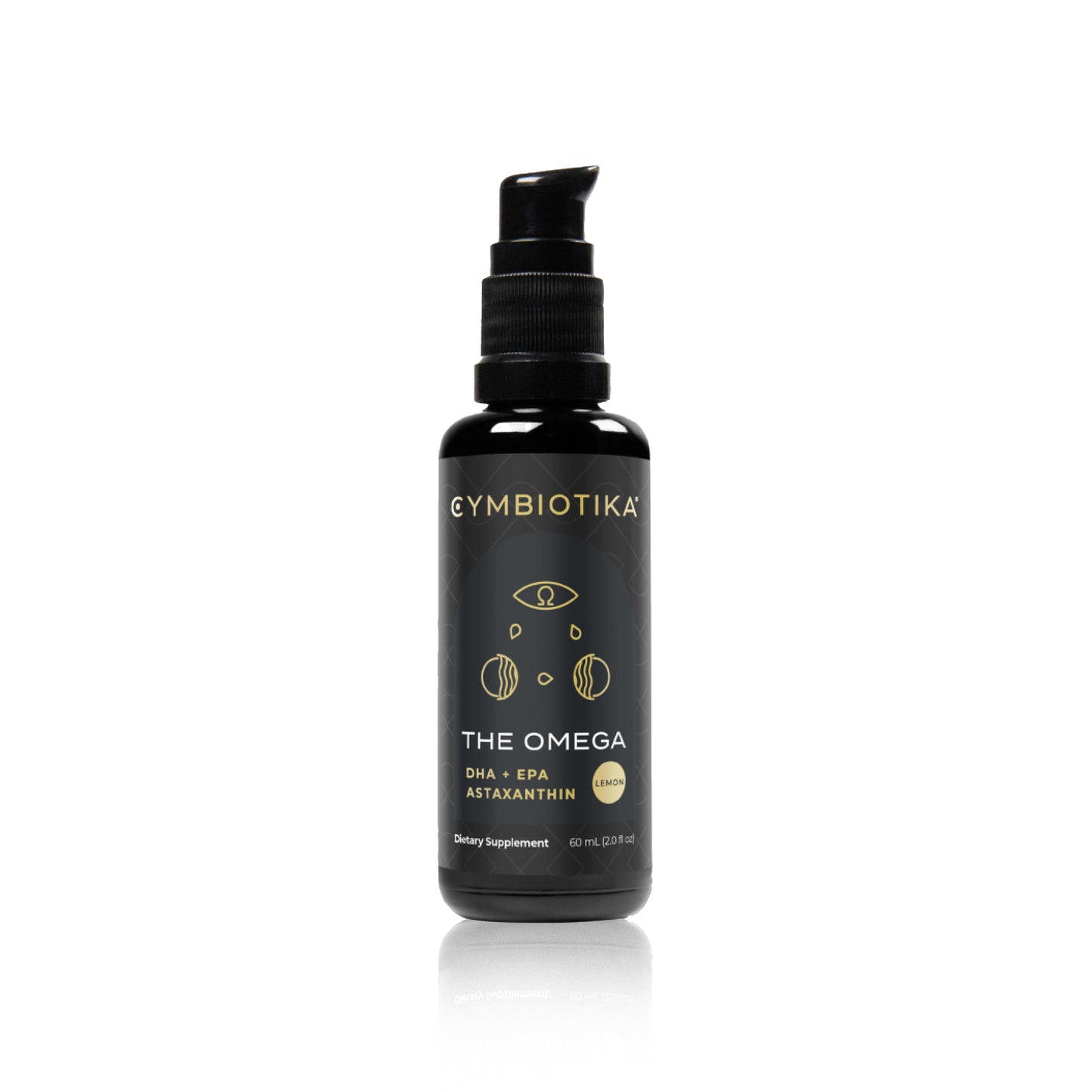 Cymbiotika The Omega supplement bottle on a white background