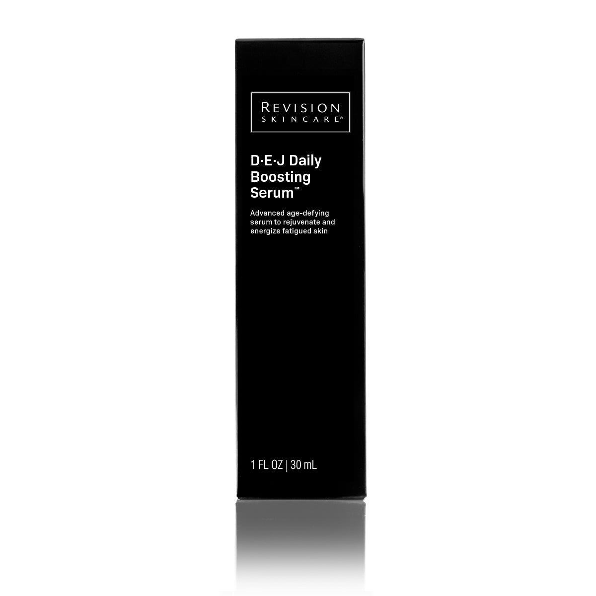 Revision skincare D-E-J Daily Boosting Serum packaging on a white background