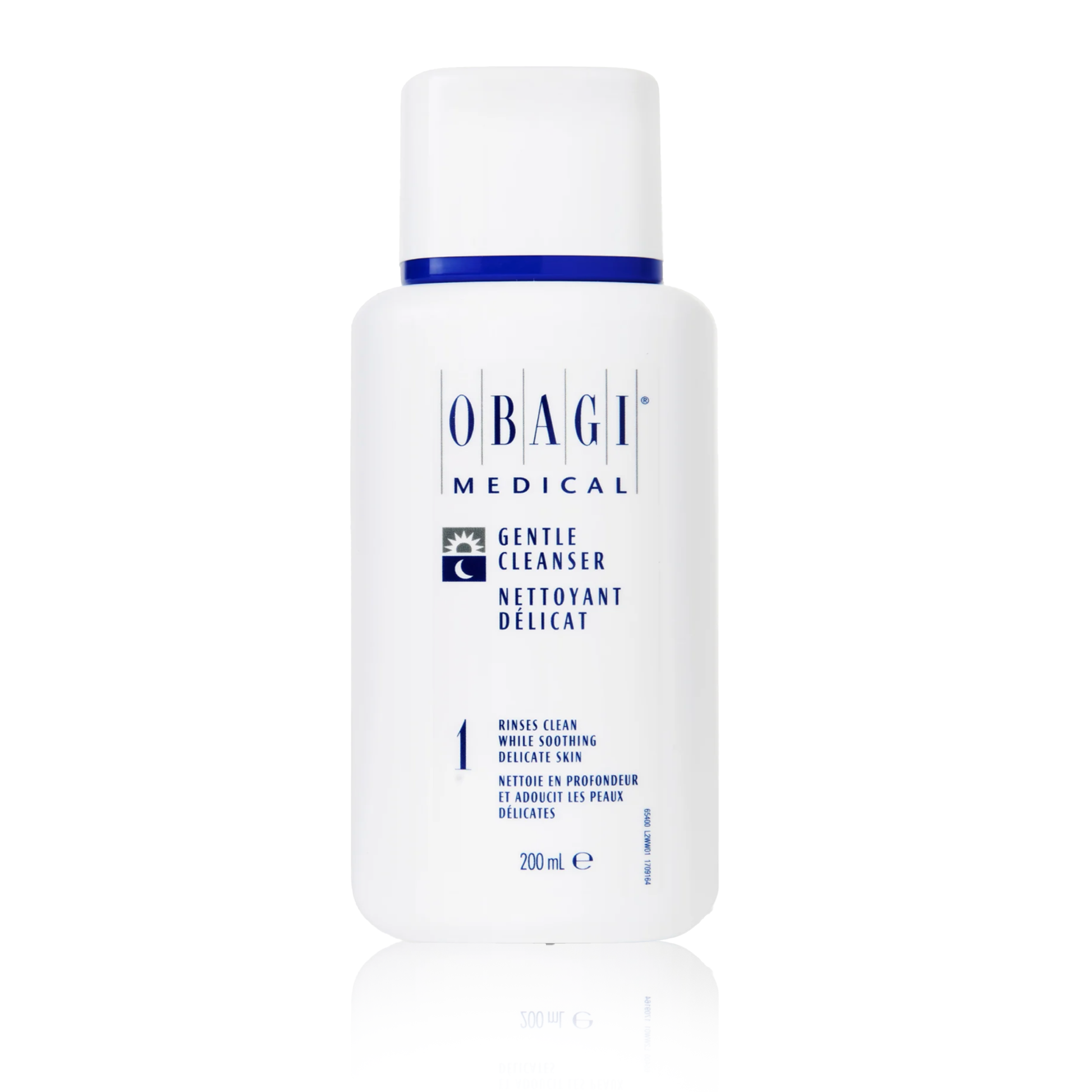 A bottle of Obagi Nu-Derm Gentle Cleanser against a white background.