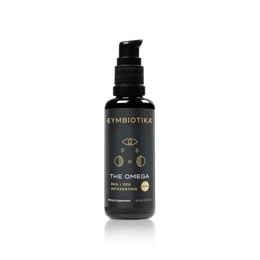 Cymbiotika The Omega supplement bottle on a white background