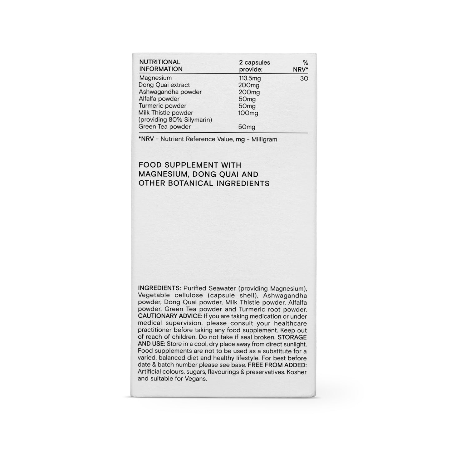 Wild Nutrition Food-Grown® Menopause Complex
