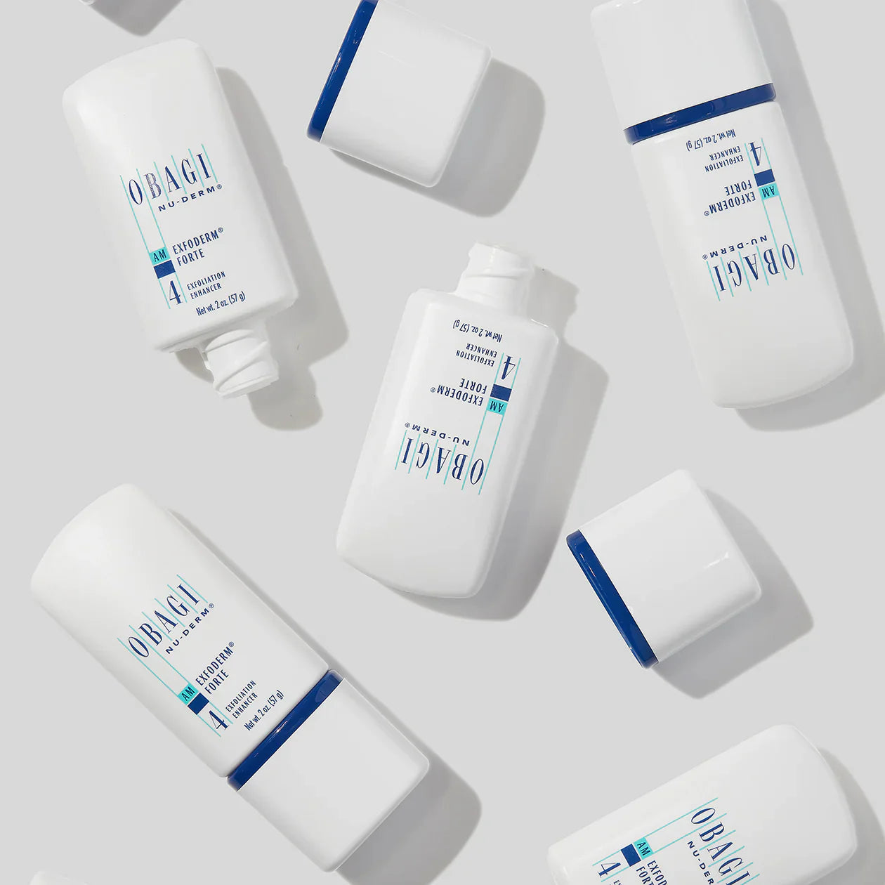 Obagi skincare products on a light gray background